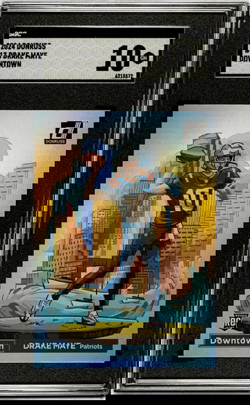 Drake Maye Downtown #13 Donruss SGC 10 GEM Mint 