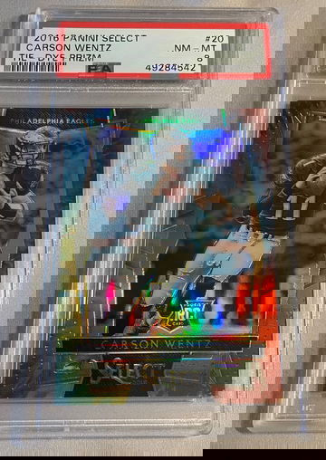 2016 Carson Wentz Select tie dye Prizm /25