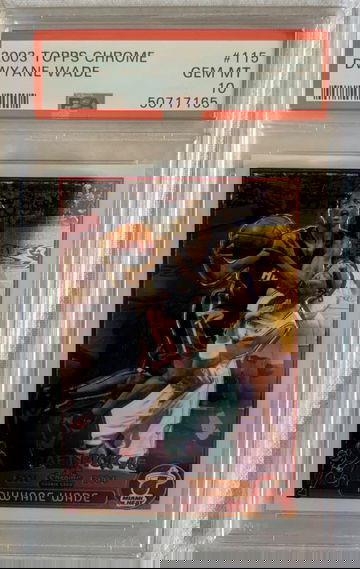 2003 Fleer Topps Chrome Dwyane Wade PSA 10