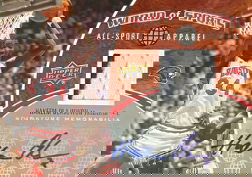 2010 Upper Deck World of Sports All-Sport Apparel Hakeem Olajuwon Auto /25 