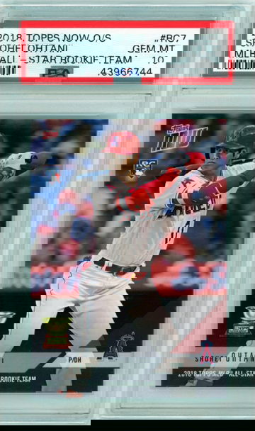 2018 Topps Now O/S #RC7 Shohei Ohtani MLB All Star Rookie Team PSA 10 GEM MINT!