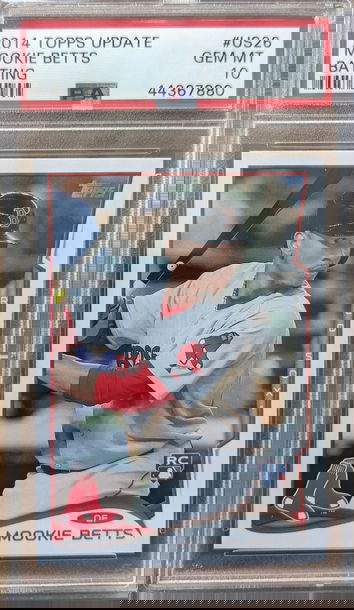 2014 Topps Update Mookie Betts US26 Batting Rookie Card RC PSA 10