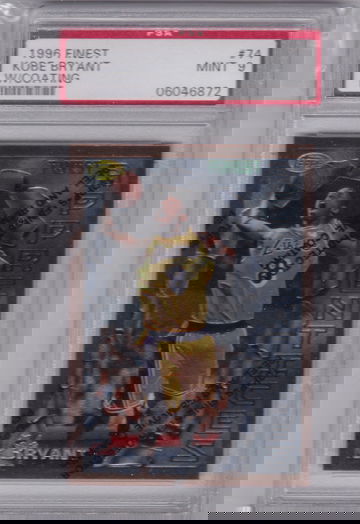 Kobe Bryant 1996 Finest w Peel PSA 9 - Ships From Canada 