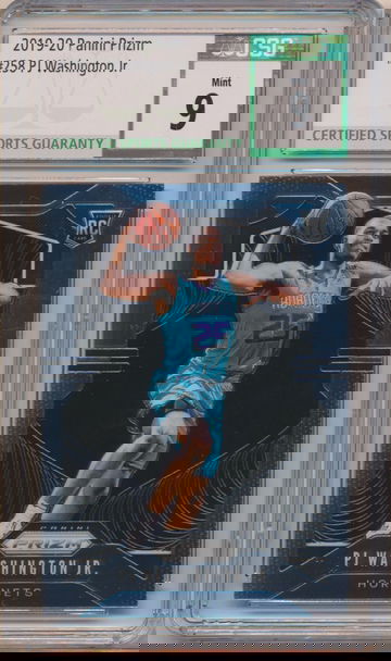 2019-20 PANINI PRIZM PJ WASHINGTON RC #258 CSG 9