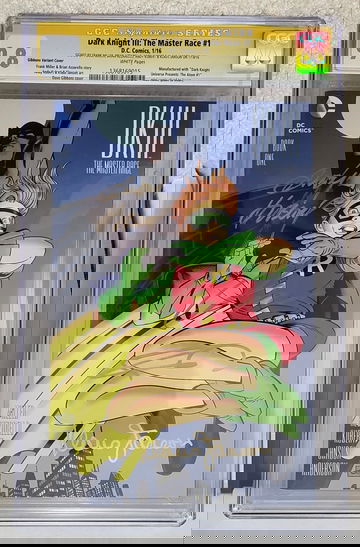 Dark Knight III: Master Race #1 (2016) CGC 9.8 SS - 4x signed Miller Kubert Janson Azzarello DC