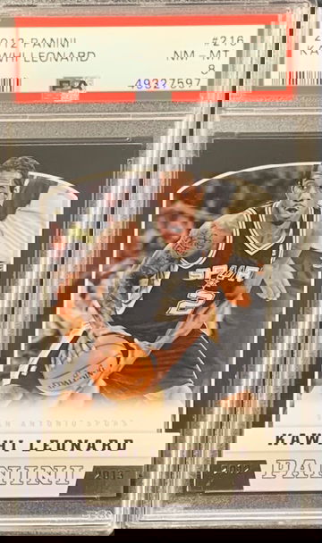 2012 Panini Kawhi Leonard PSA 8