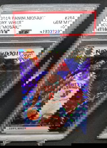 Coby White 2019 blue mosaic #/99 psa 10