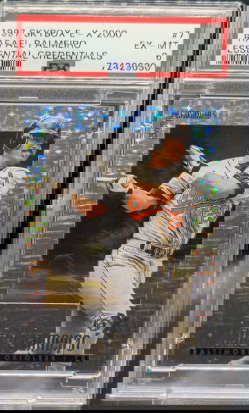 Rafael Palmeiro, 1997 Skybox EX2000 Essential Credentials #/99 PSA 6