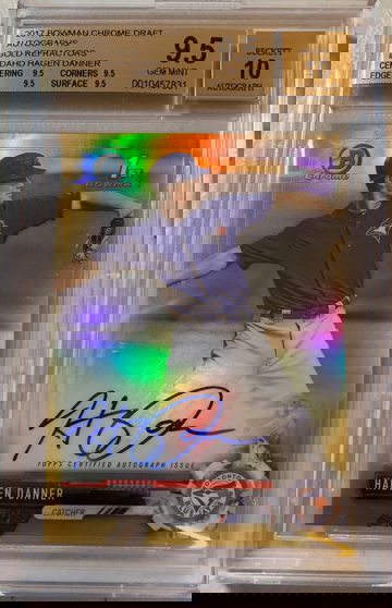 2017 Bowman Chrome Hagen Danner Gold Auto /50 BGS 9.5/10