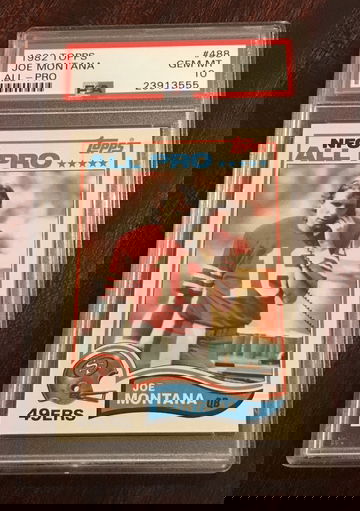 Joe Montana 1982 Topps All-Pro PSA 10