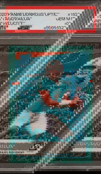 2020 Optic Green Velocity Tua Tagovailoa #152 PSA 10