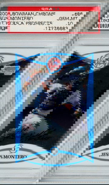 JESUS MONTERO 2008 BOWMAN CHROME DRAFT PICKS & PROSPECTS YANKEES PSA 10 GEM MT