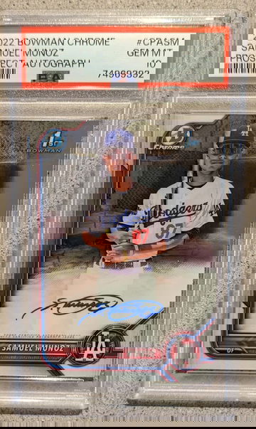 2022 Bowman Chrome Samuel Munoz Auto PSA 10