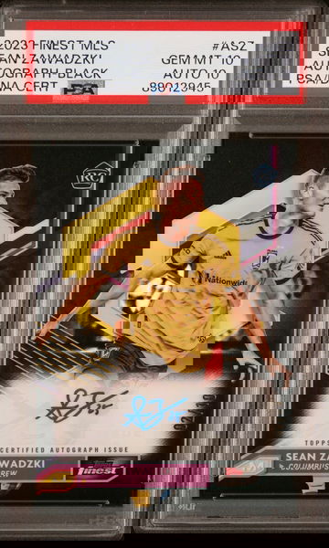 2023 TOPPS SEAN ZAWADZKI FINEST MLS AUTOGRAPHS AUTOGRAPH-BLACK #ASZ PSA 10