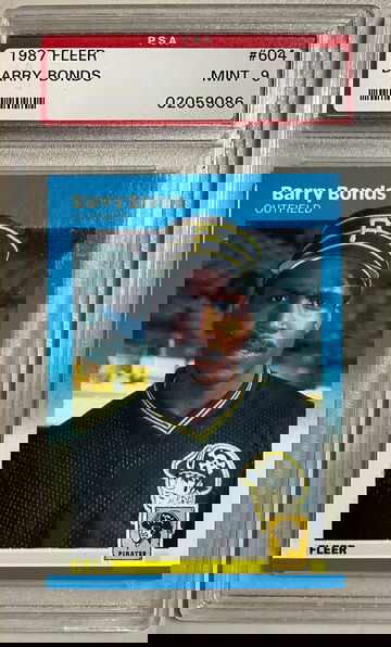 1987 FLEER BARRY BONDS MINT PSA 9