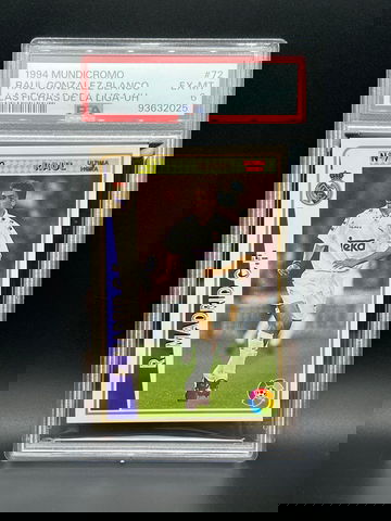 1994 Mundicromo Raul Gonzalez Blanco Las Fichas De La Liga-UH PSA 6 ROOKIE