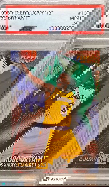 1996 Fleer Lucky 13 Kobe Bryant #13 PSA 9