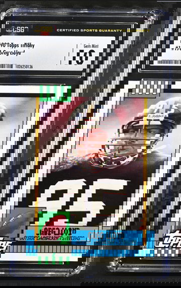 1990 Topps Tiffany GREG LLOYD CSG 10 POP 1