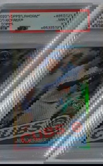 2020 Topps Chrome Nico Hoerner 1985 Topps #85TC12 PSA 9