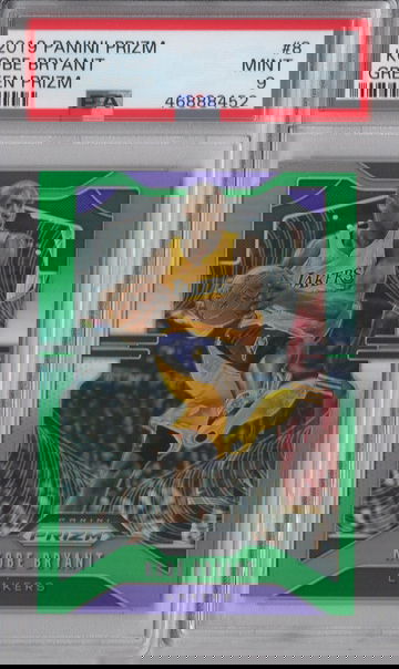 2019 Prizm Kobe Bryant Green PSA 9