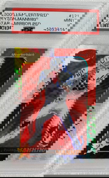 2000 Leaf Certified 2 Star Mirror Red Peyton Manning PSA Pop 4