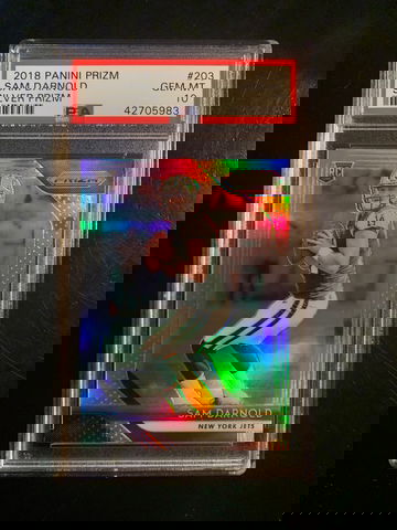 2018 Prizm Silver Sam Darnold #203 Rc PSA 10