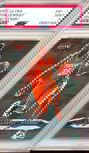 2007 Fleer Ultra Rising Stars #RS-1 Kevin Durant PSA 9