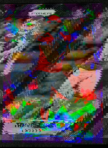 2017 Panini Prizm Purple Crystals Travis Kelce /75