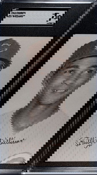 1963 Stat Back Exhibits Billy Williams Chicago Cubs SGC 7 NM