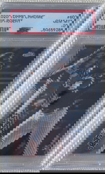 2020 Topps Chrome Luis Robert PSA 10