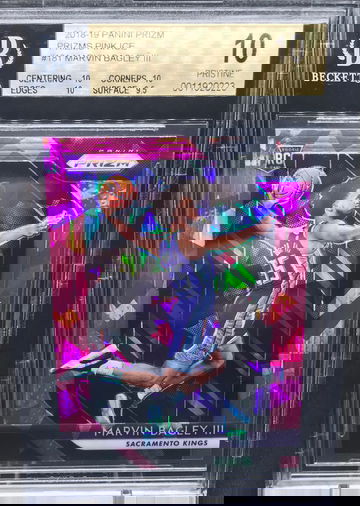 Marvin Bagley III 2018-19 Prizm Pink Ice RC BGS 10