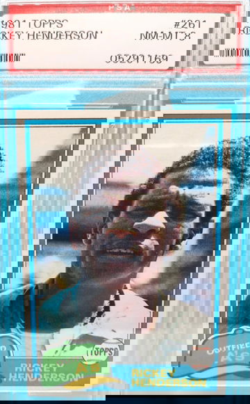 1981 Topps Rickey Henderson #261 PSA 8