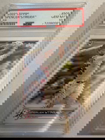 2022 Topps Spencer Strider SP PSA 10