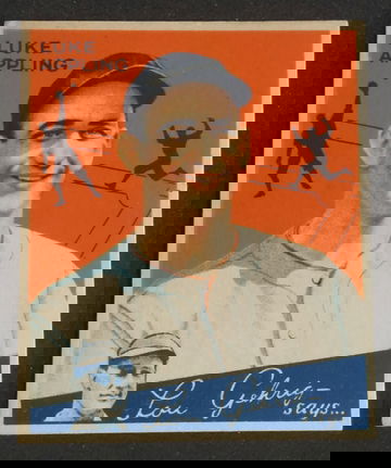 1934 World Wide Gum WWG Canadian Goudey Luje Appling RC HOF 