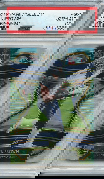 A.J AJ Brown 2019 Select Silver Prizm Rookie PSA 10 Titans