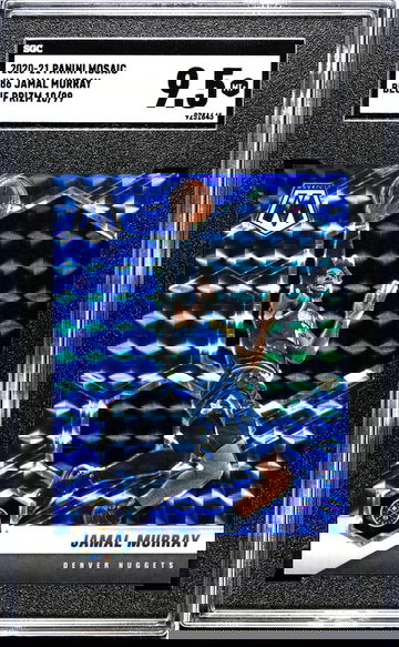 2020-21 Panini Mosaic #86 Jamal Murray Blue Prizm /99 SGC 9.5