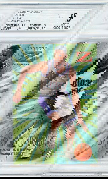 Ray Allen 1996 Skybox Z-Force Zebut Z-Peat RC BGS 9