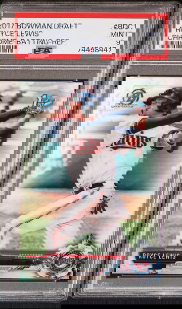 2017 Bowman Draft Chrome Refractor Royce Lewis #BDC-1 PSA 9