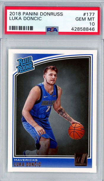Luka Doncic PSA 10 2018 Donruss Rated Rookie