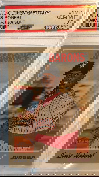 2019 Topps Heritage Minors Luis Robert PSA 10