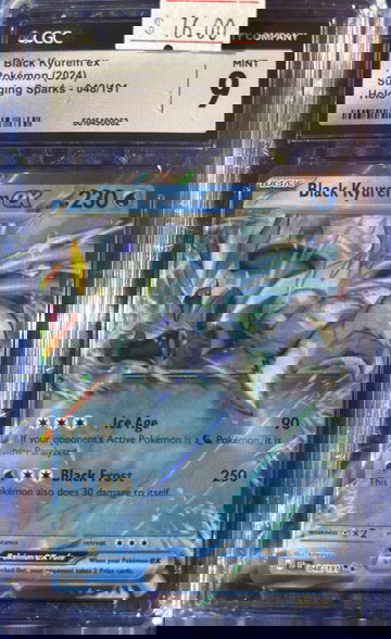 2024 Pokémon Black Kyurem ex Surging Sparks 048/191 CGC 9 Mint