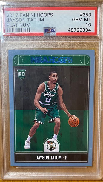 2017 Panini Hoops Jayson Tatum Platinum PSA 10