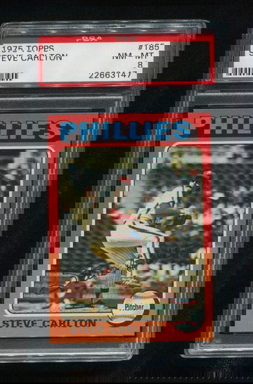 1975 TOPPS STEVE CARLTON PSA 9 MINT