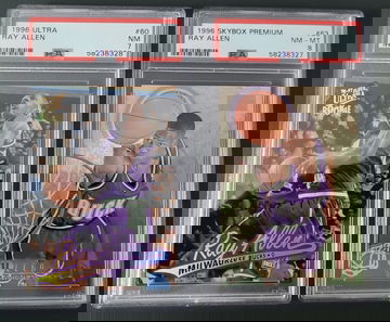 1996 Ray Allen Rookie Lot PSA 7 PSA 8 #60 #63