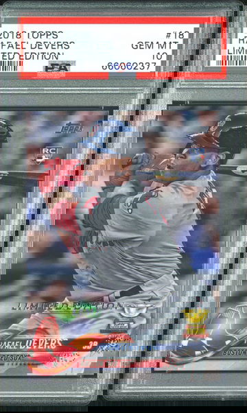 2018 Rafael Devers topps limited edition psa 10