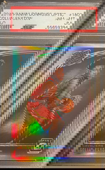 2018 DONRUSS OPTIC COLLIN SEXTON HOLO ROOKIE PSA NM-MT + 8.5