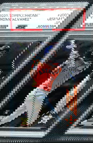 2020 Topps Chrome Yordan Alvarez RC Rookie Card PSA 10