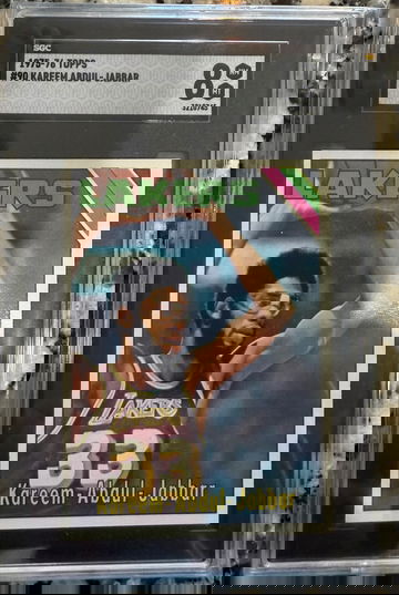 1975 Topps Kareem Abdul-Jabbar SGC 8 NM-Mint