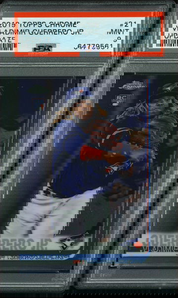 💎🔥 2019 Topps Chrome Update VLADIMIR GUERRERO JR. Rookie PSA 9 MINT RC 🚨⚾️