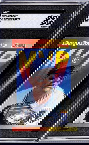 1989 Donruss MVP George Brett #BC-7 SGC 8